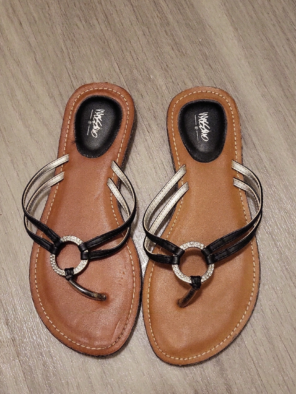 Black and Tan Women's Sandals